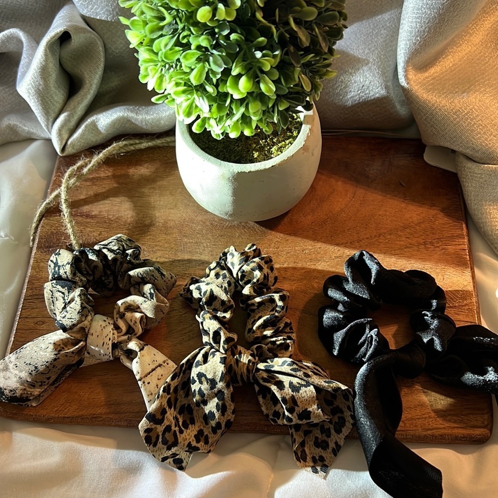 5pcs Pattern Scarf Hair Tie - Picture 1 of 6